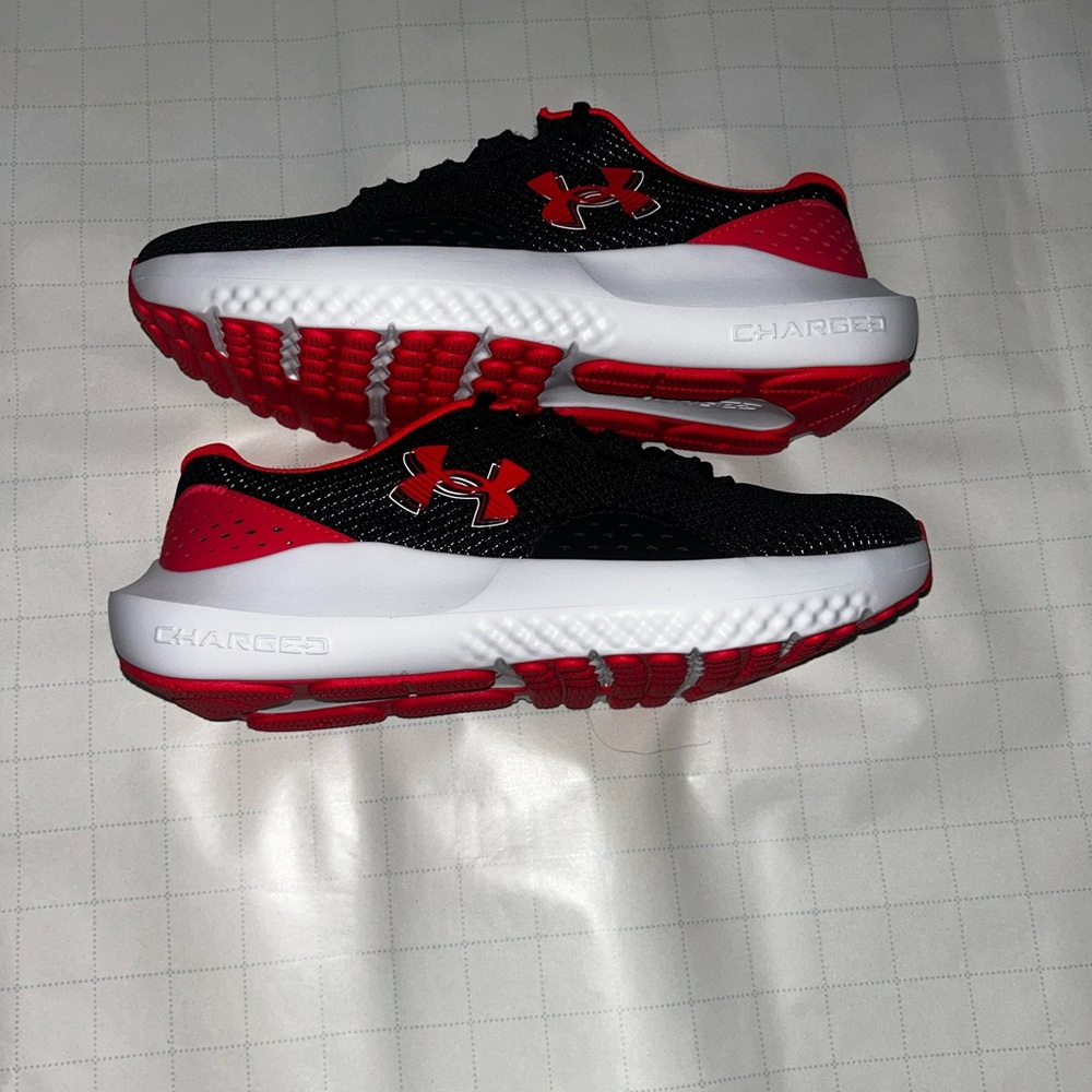 Under Armour Black and Red Sneakers